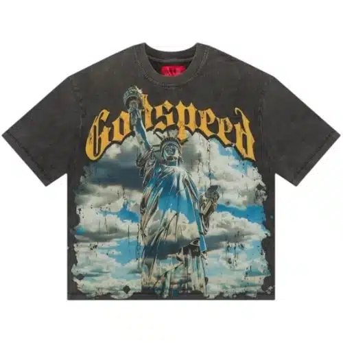 Godspeed Chrome Liberty T-shirt Grey Wash Godspeed Chrome Liberty T-shirt Grey Wash