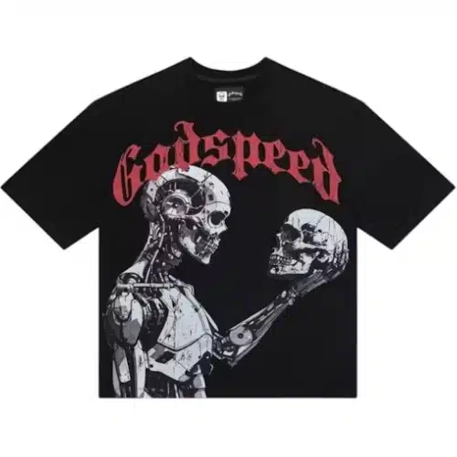 Godspeed Mankind vs AI III T-shirt Black/Red Godspeed Mankind vs AI III T-shirt Black/Red