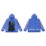 Godspeed Graphic Blue Beanie Skull Hoodie