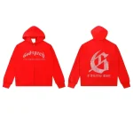 Red Bling Logo Godspeed Zip Hoodie