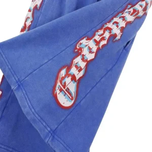 God Speed Acid Wash Blue Shorts