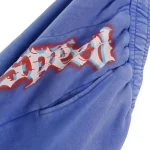 God Speed Acid Wash Blue Shorts