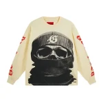 God Speed Balaclava Skull Cream Shirt