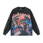 God Speed Batter Skeleton Charcoal Shirt