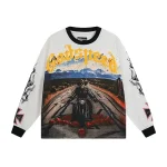 God Speed Biker Highway White Shirt