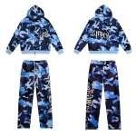 God Speed Blue Camo Tracksuit Set
