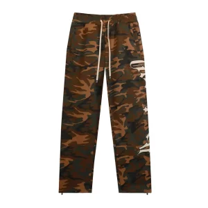 God Speed Brown Camo Graphic Sweatpants