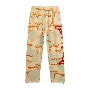 God Speed Camouflage Beige Graphic Sweatpants