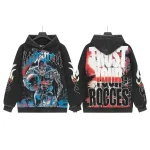 God Speed Charcoal Cyborg Graphic Hoodie