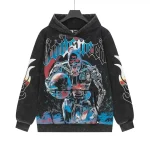 God Speed Charcoal Cyborg Graphic Hoodie