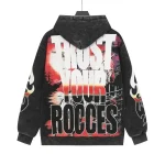 God Speed Charcoal Cyborg Graphic Hoodie