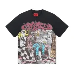 God Speed Checkerboard Skeleton Black Tee