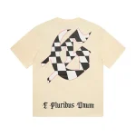 God Speed Checkerboard Skeleton Cream Tee