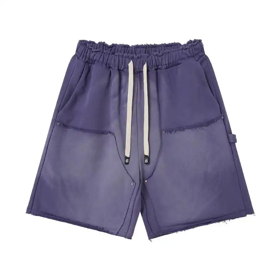 God Speed Distressed Pocket Purple Shorts God Speed Distressed Pocket Purple Shorts