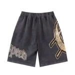 God Speed Logo Charcoal Sweat Shorts