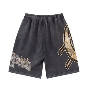 God Speed Logo Charcoal Sweat Shorts