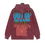 God Speed Out Of Many One Maroon Pullover