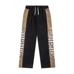 God Speed Panel Black Tan Sweatpants