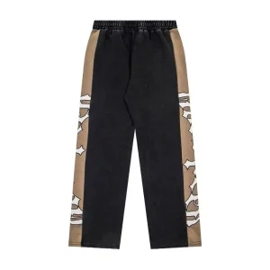 God Speed Panel Black Tan Sweatpants
