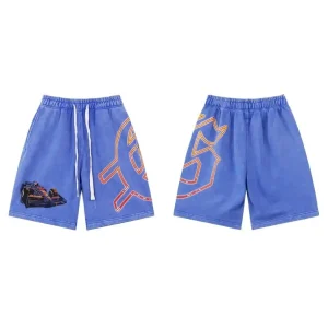 God Speed Race Car Blue Shorts