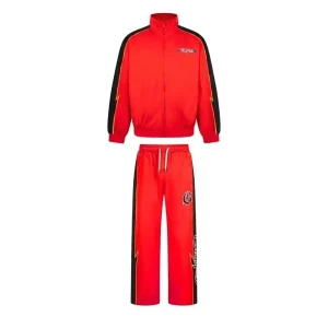 God Speed Racing Red Black Tracksuit