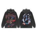 God Speed Skull Graphic Charcoal Hoodie