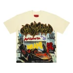 God Speed Supercar Graphic Cream T-Shirt