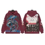 God Speed Trust Your Rocces Burgundy Hoodie
