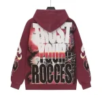 God Speed Trust Your Rocces Burgundy Hoodie