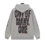 Grey Biker Skeleton Godspeed Hoodie