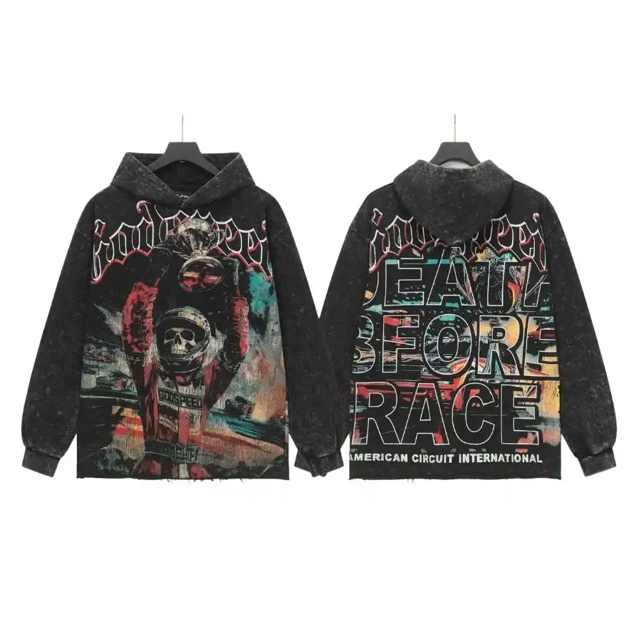 Men's Godspeed Streetwear Skull Hoodie Men's Godspeed Streetwear Skull Hoodie