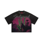 Godspeed Skeleton Cowboy Cropped T-Shirt